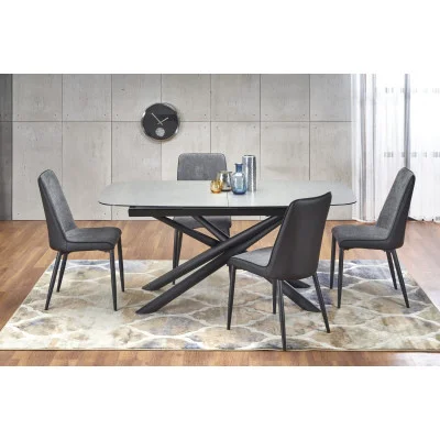 CAPELLO FOLDING TABLE, TABLE TOP - DARK GRAY, LEGS - BLACK